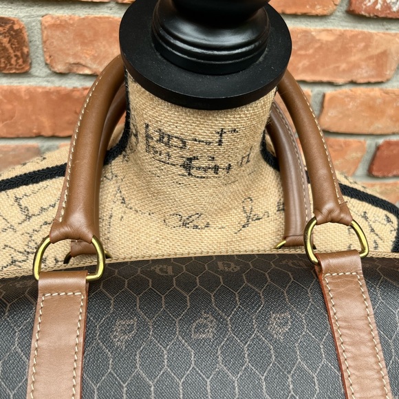 Authentic Vintage Christian Dior Honeycomb Tote w Dior Lock &Key EUC - Picture 5 of 16